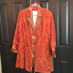 Custom made velveteen coat